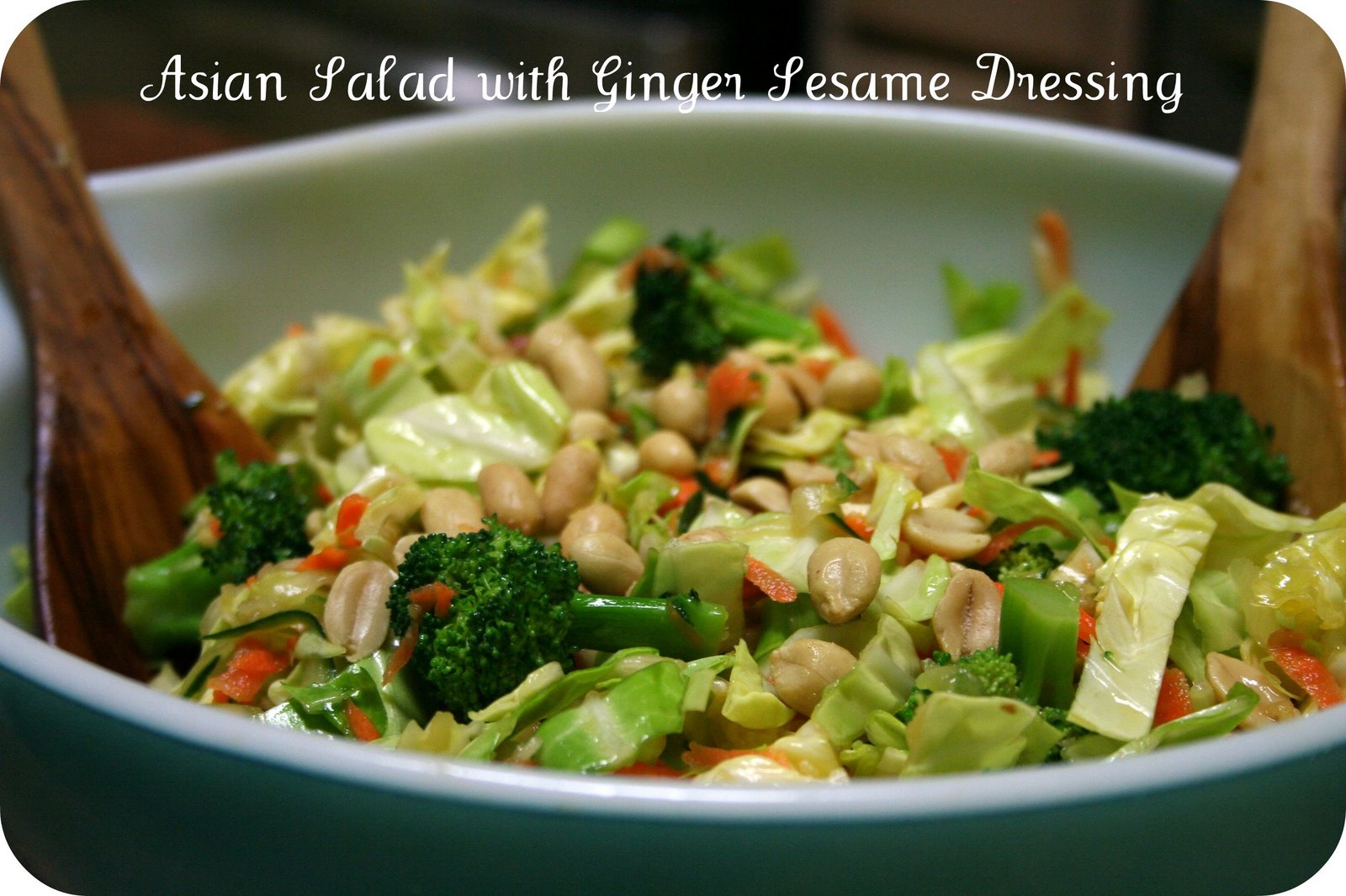 Asian Broccoli Salad with Sesame Ginger Dressing