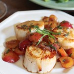 Sea Scallops with Fresh Cherries and Tarragon Sea Scallops with Fresh Cherries and Tarragon