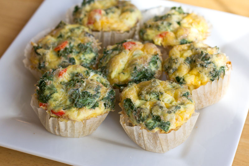 Quick and Easy Breakfast Kale and Egg Muffin Cups