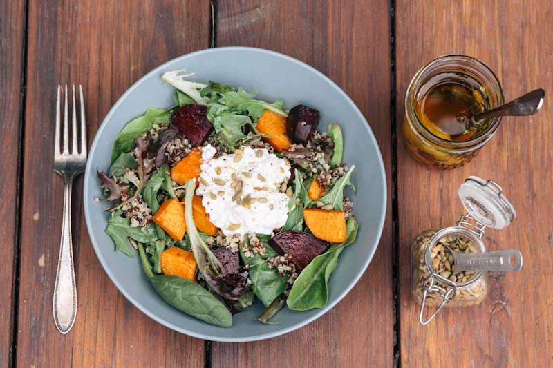 Roasted Vegetable Quinoa Bowls