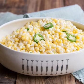 coconut creamed corn recipe • theVintageMixer.com #cornrecipe #glutenfree #dairyfree #summerrecipe