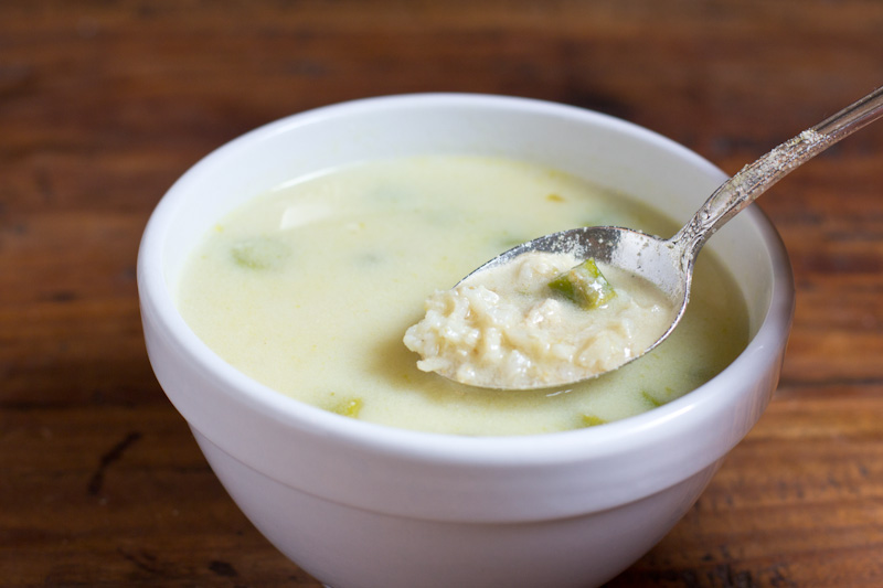 Avgolemono Greek Lemon Rice Soup recipe 