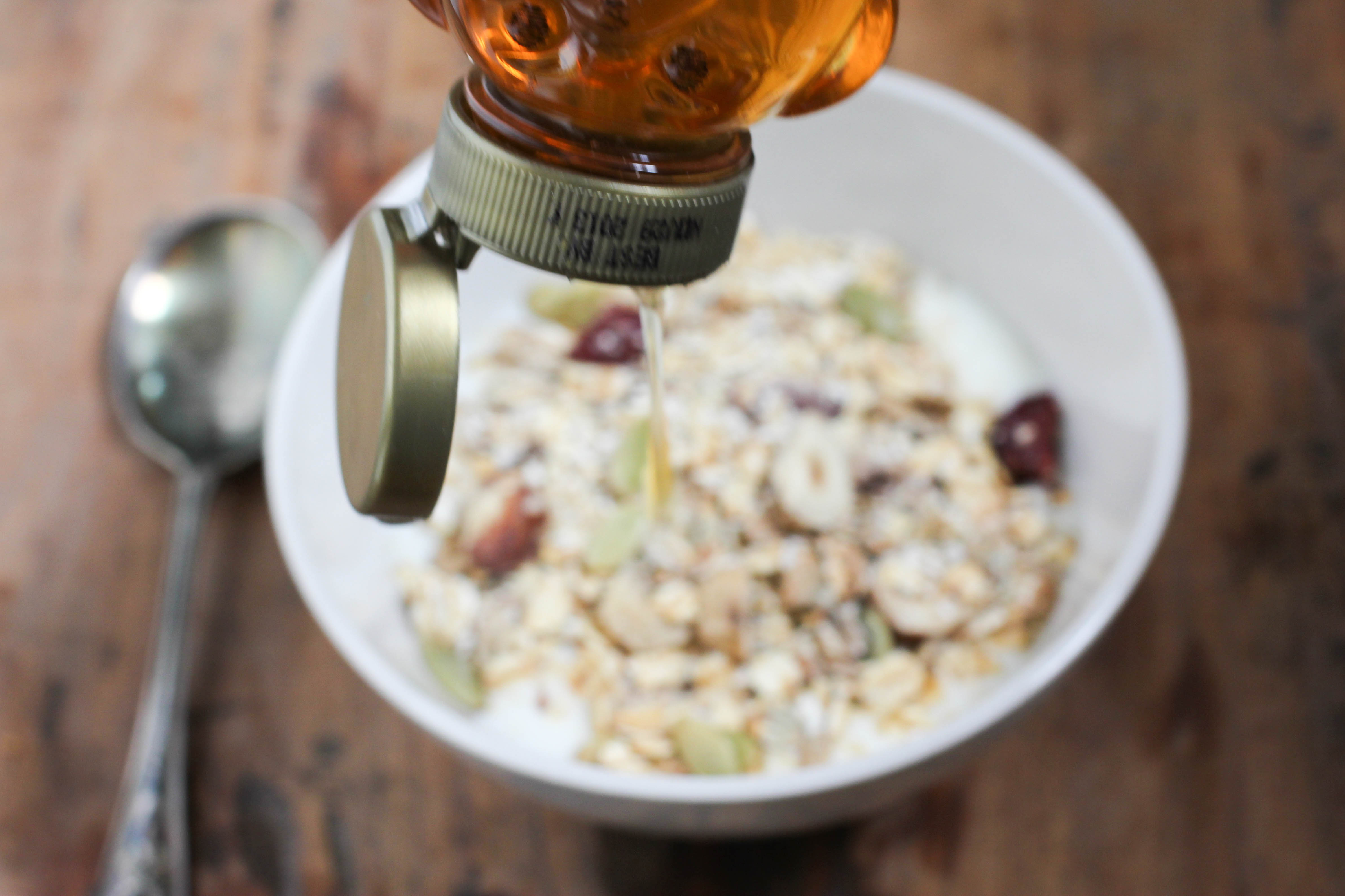 Muesli and honey