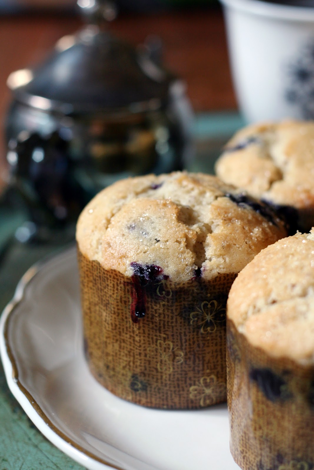 Bakery Style Blueberry Muffins