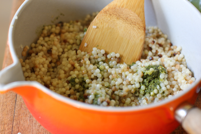 Israeli Couscous with Pesto