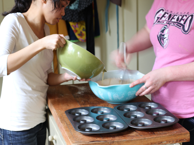 Nutmeg Donuts with Berry Icing