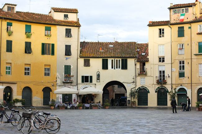 Anfiteatro in Lucca Italy