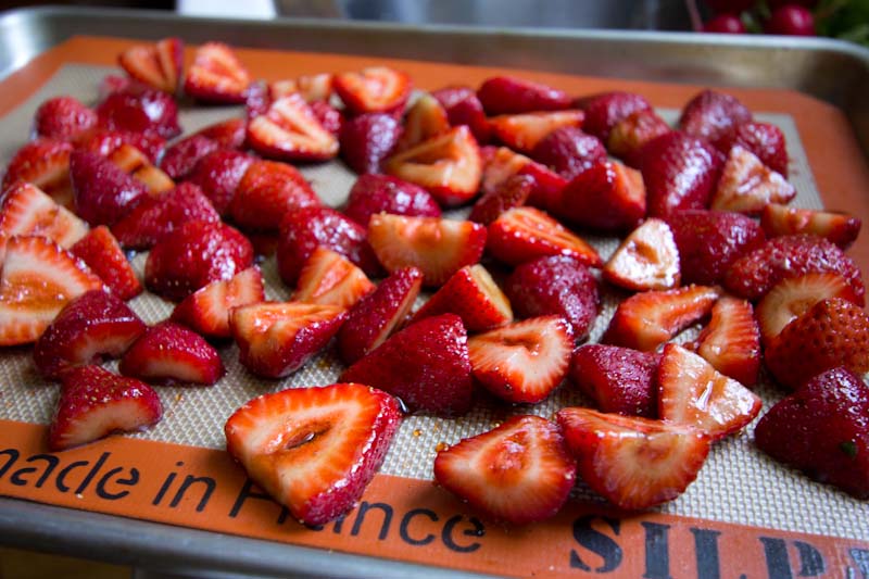 Roasted Balsamic Vanilla Strawberries