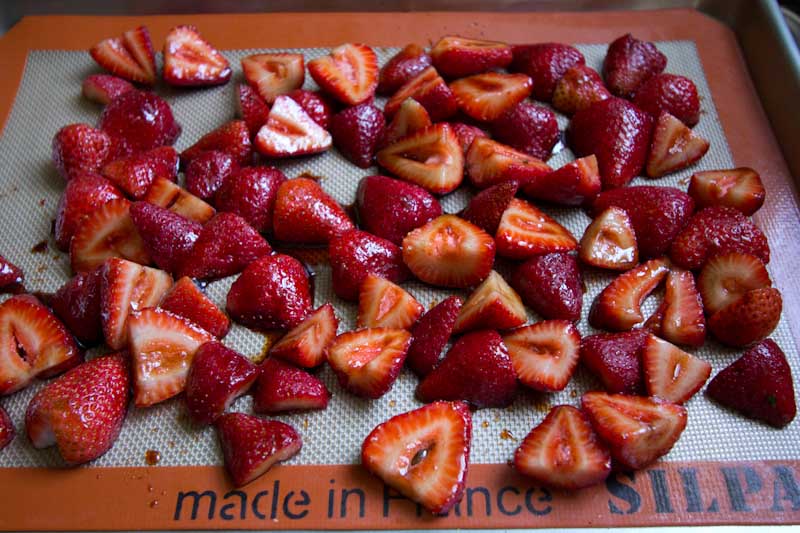 Roasted Strawberries with Balsamic and Vanilla Bean Paste