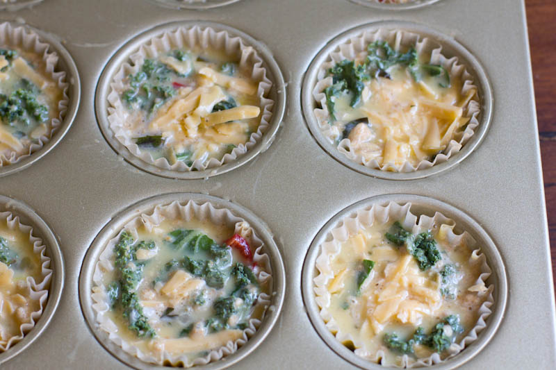 Egg Muffin Recipe with Peppers, Kale, and Cheddar | Vintage Mixer