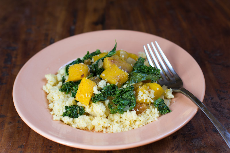 Spiced Couscous with Acorn Squash and Kale