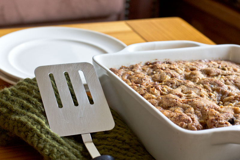 Berry Coffee Cake Recipe with Walnut Streusel | Vintage Mixer