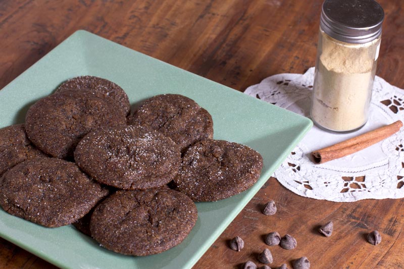 Chewy Chocolate Gingersnap Cookies