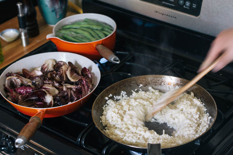 Risotto with fennel and fava beans recipe