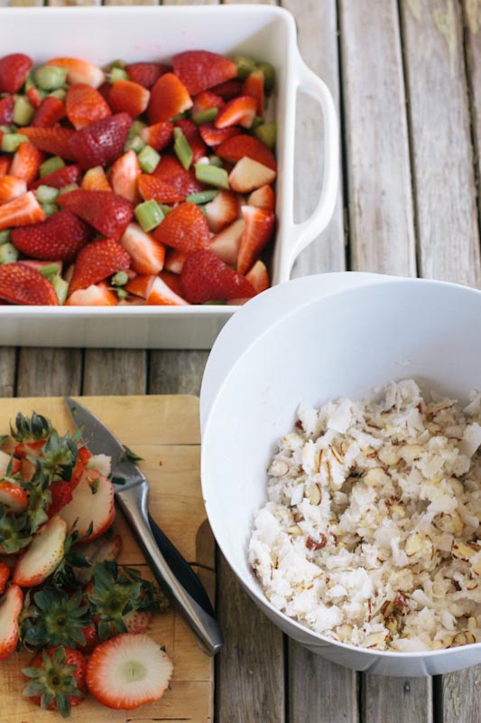 Strawberry Rhubarb Coconut Crisp Recipe