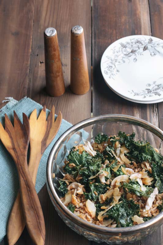 Kale and Coconut Chicken Salad Recipe