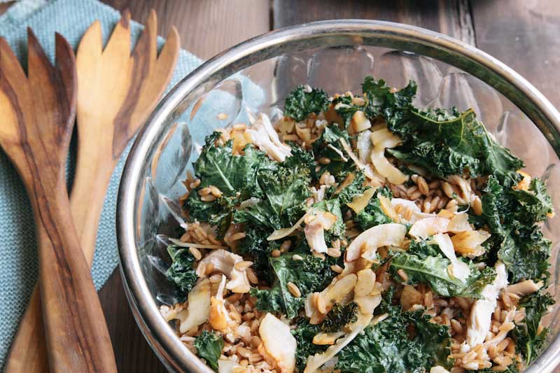 Kale and Coconut Chicken Salad Recipe