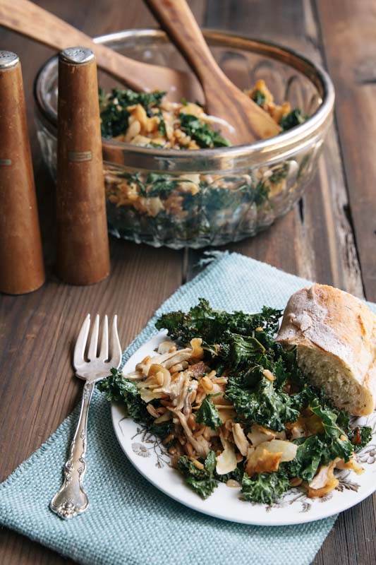 Kale and Coconut Chicken Salad Recipe • theVintageMixer.com