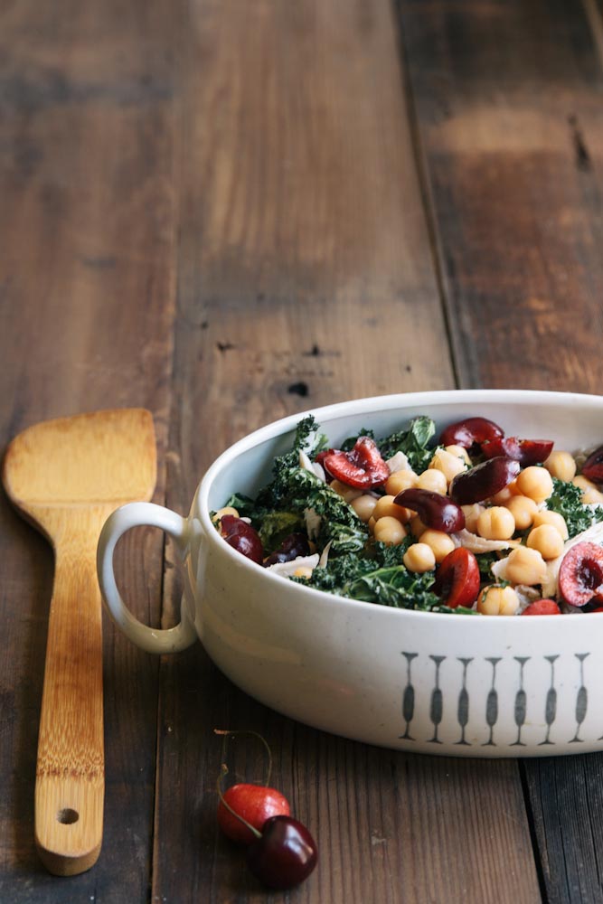 Cherry Kale Salad Recipe