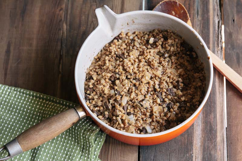 Buckwheat Kasha Recipe with Dried Mushrooms