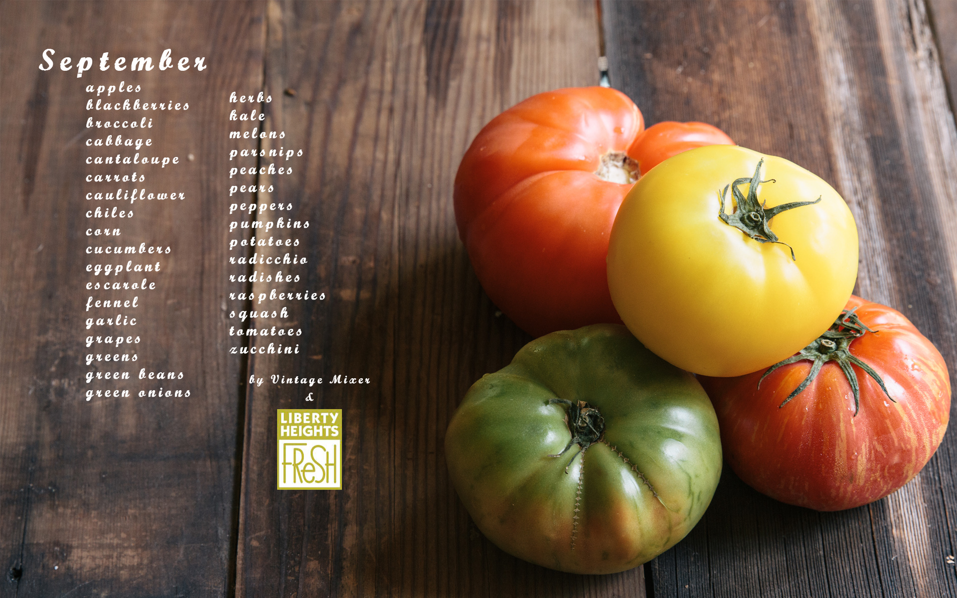 Seasonal Produce List for September