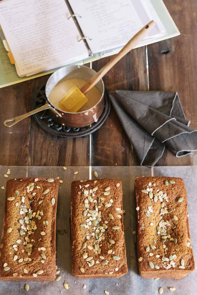 Pumpkin Bread Recipe with Maple Icing