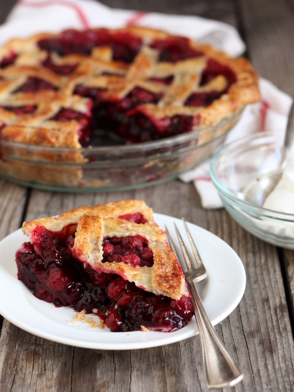 Cranberry Blueberry Pie Recipe by Completely Delicious