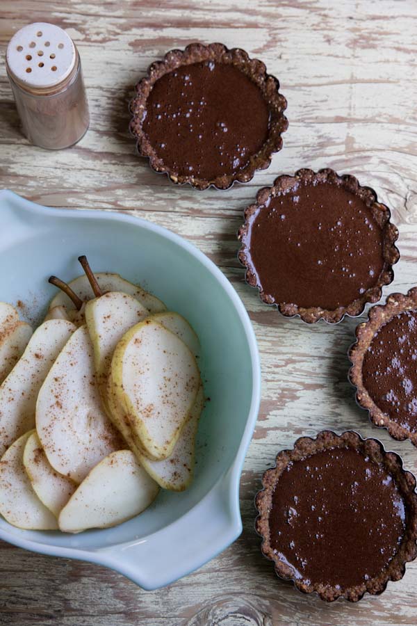 Pear Chocolate Tartlet Recipe 