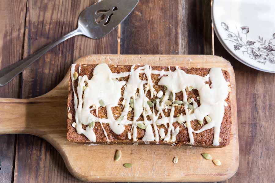 Pumpkin Bread Recipe with Maple Icing 