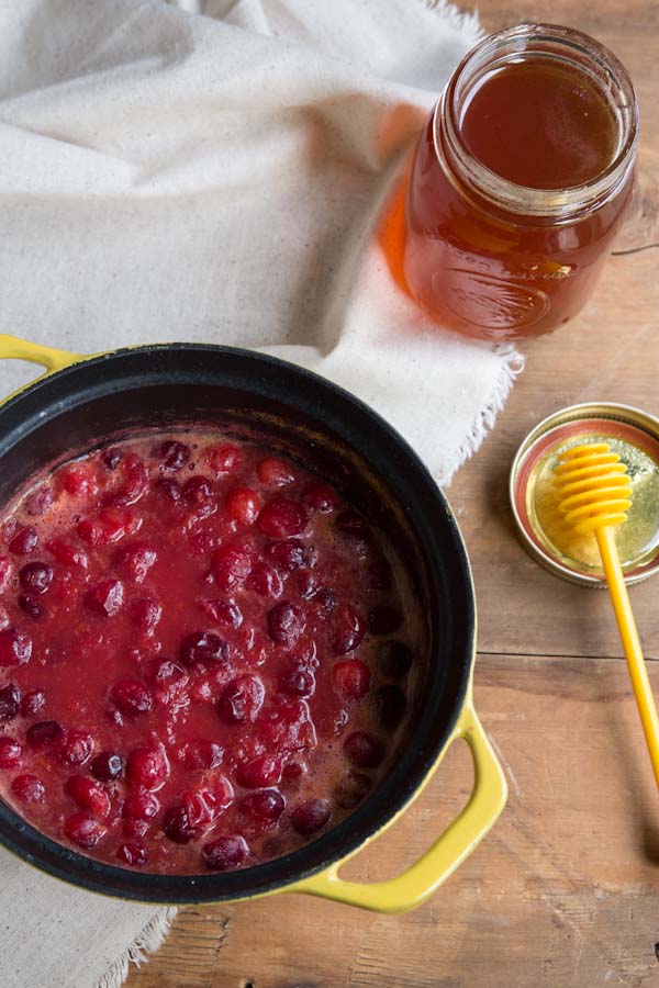 Sugar free Cranberry Sauce Recipe with Slide Ridge Honey