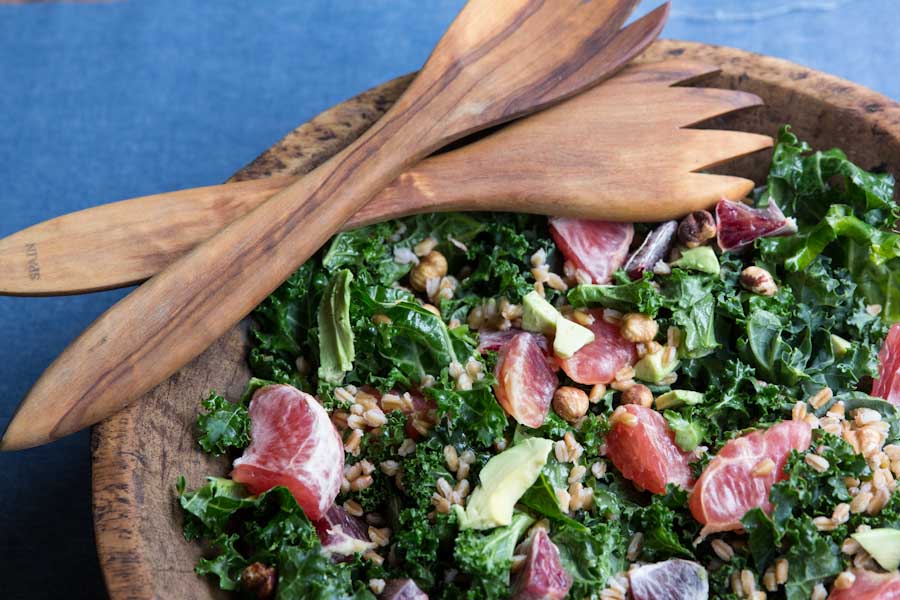 Citrus Avocado Kale Salad Recipe