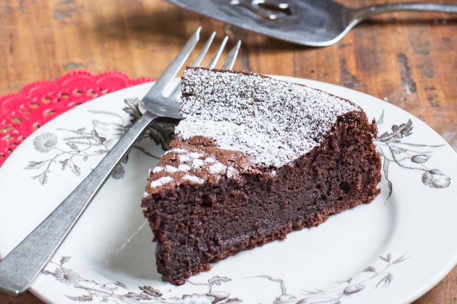 Flourless Chocolate Cake with Mocha Ganache | Feast + West