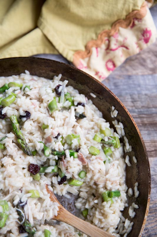 Asparagus and Sun Dried Cherry Risotto Recipe | theVintageMixer.com