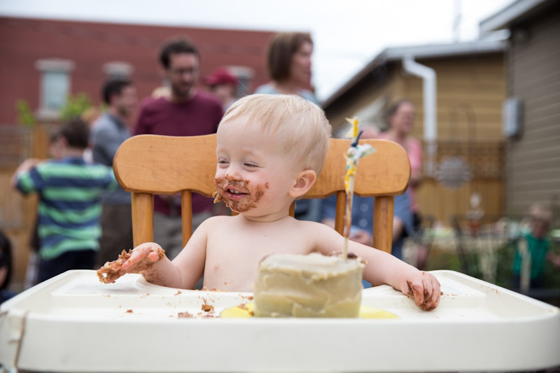 Low Sugar Baby's First Birthday Cake Recipe • theVintageMixer.com