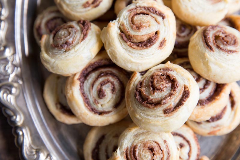 Nocciolata Pinwheels Recipe • theVintageMixer.com #appetizer