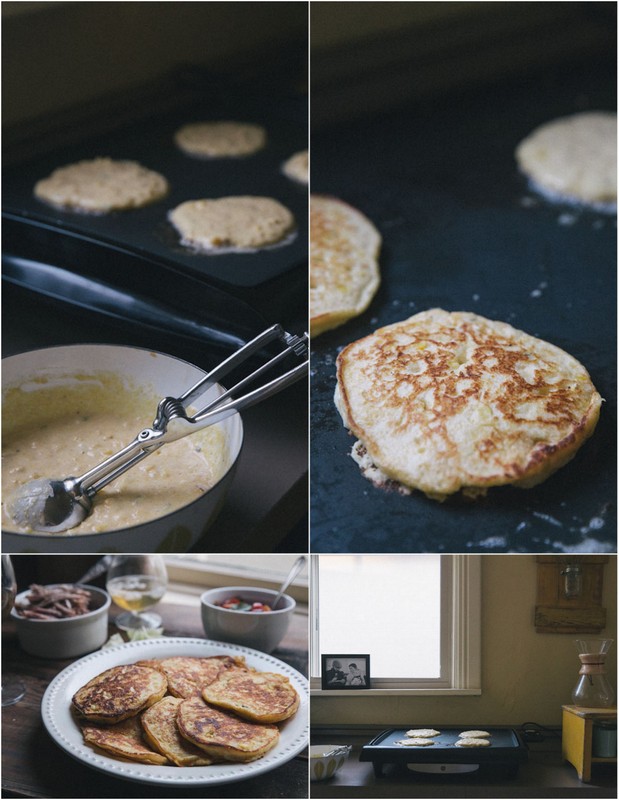 Fresh Corn Cakes Recipe • theVintageMixer.com