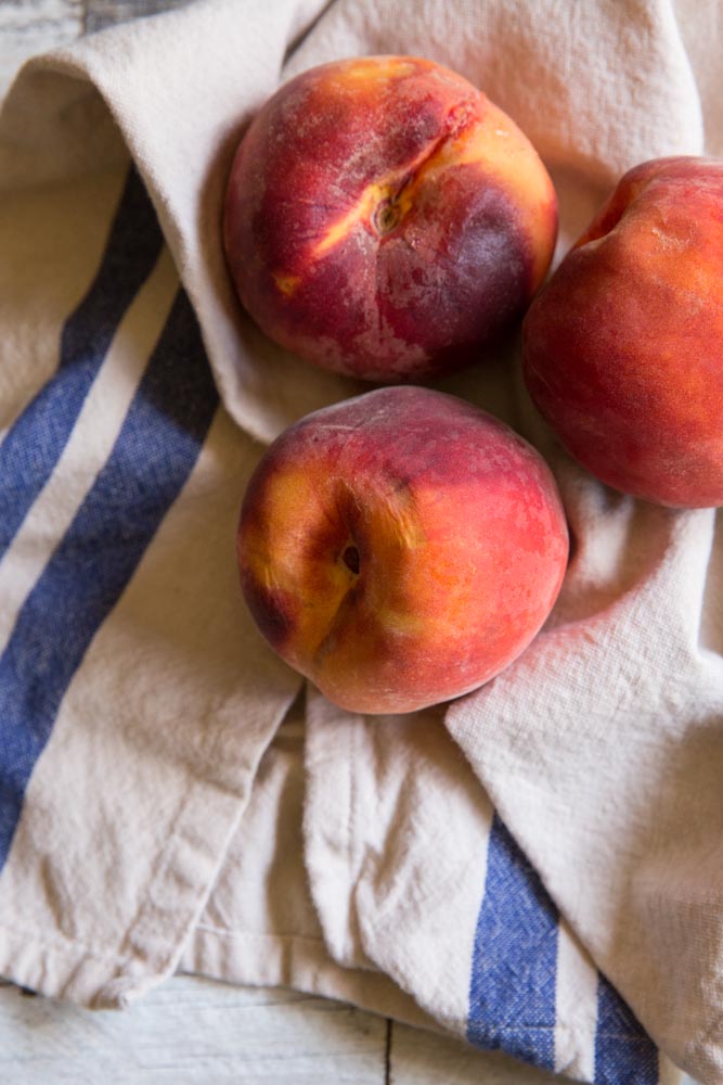 Coconut Macaroon Filled Peaches • theVintageMixer.com #eatseasonal