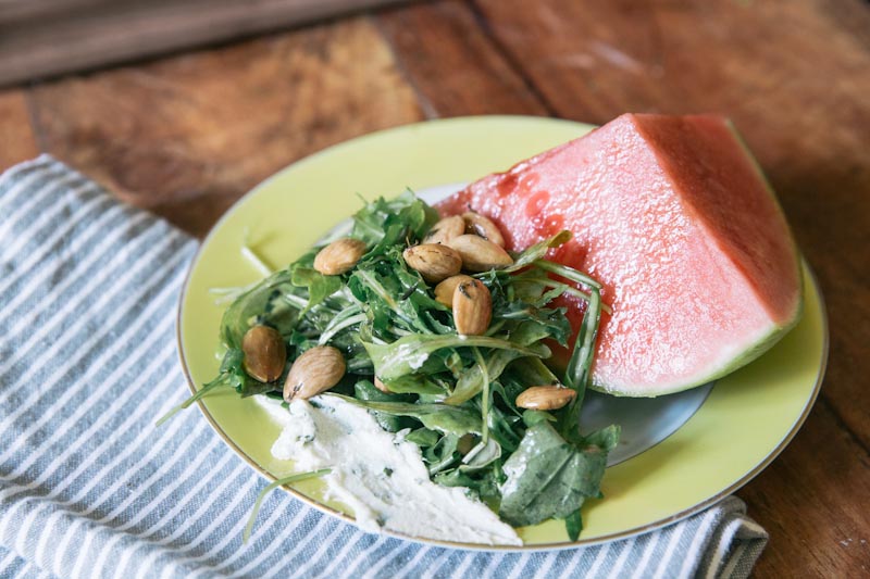 Watermelon Wedge Salad Recipe • theVintageMixer.com