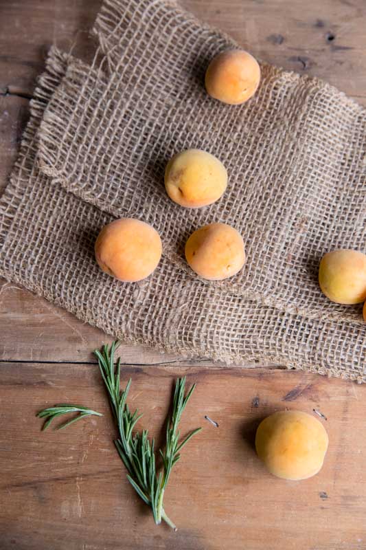 apricot rosemary jam recipe • theVintageMixer.com #canning #preserving