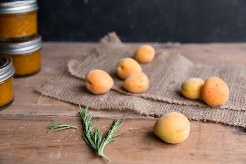 apricot rosemary jam recipe • theVintageMixer.com #canning #preserving