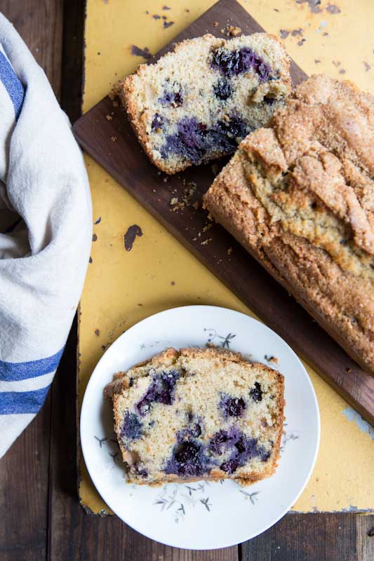 Blueberry Bread Recipe • theVintageMixer.com