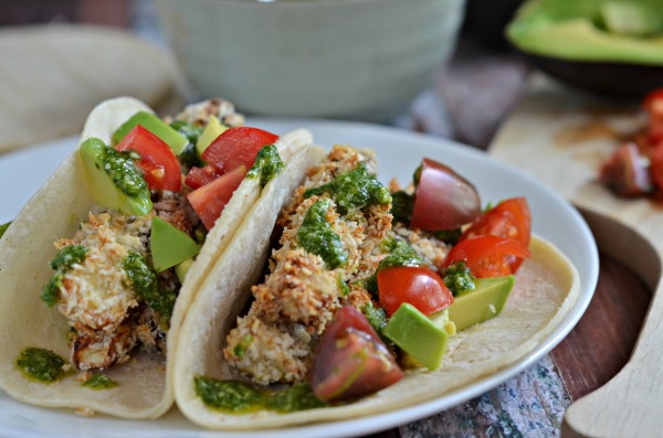 crispy eggplant tacos #eatseasonal