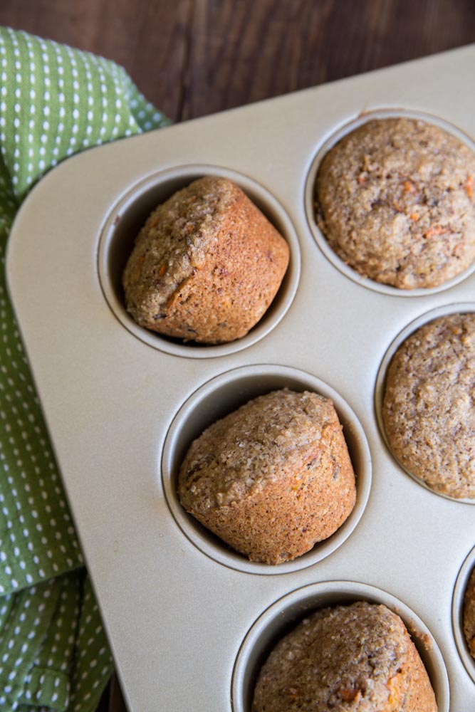 Carrot and Date Bran Muffins • theVintageMixer.com