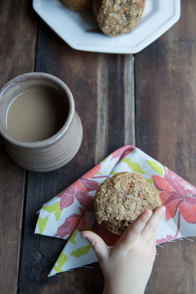 Carrot and Date Bran Muffins • theVintageMixer.com