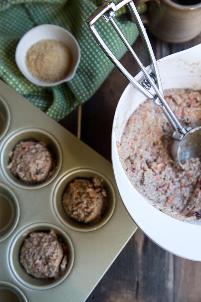 Carrot and Date Bran Muffins • theVintageMixer.com