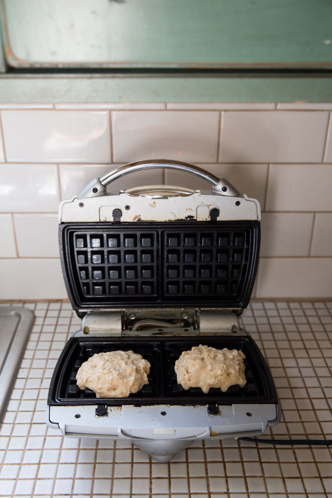 Pumpkin Yogurt Waffles Recipe • theVintageMixer.com