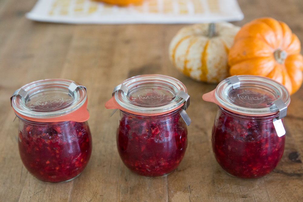 Raw Cranberry Orange Sauce • theVintageMixer.com