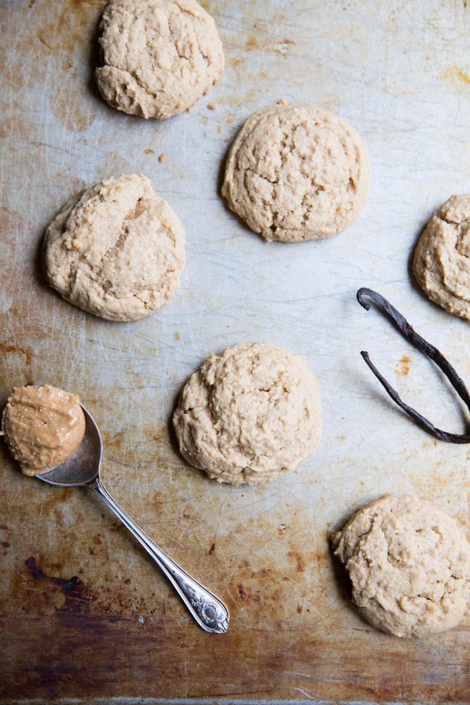 Peanut Butter Maple Cookies • theVintageMixer.com #cookies