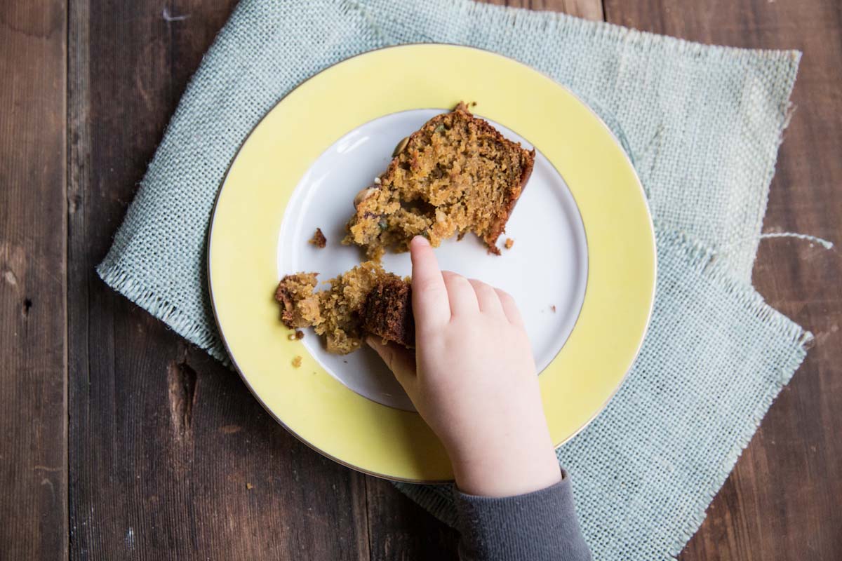 acorn squash bread recipe with seeds and nuts  • theVintageMixer.com #bread