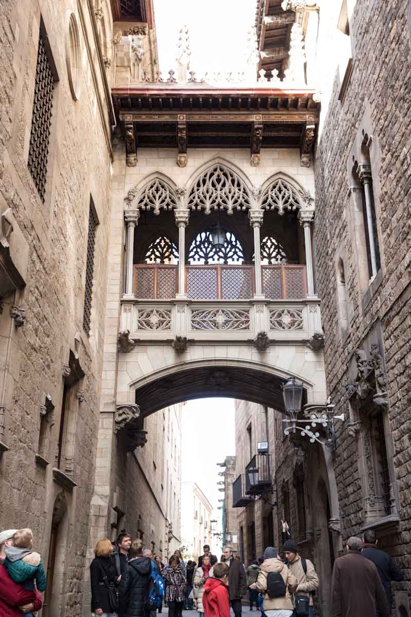 Gothic Quarter in Barcelona Spain • theVintageMixer.com